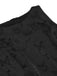 Schwarz 1960er Uni Ärmellos Schmetterlinge Gürtel Kleid
