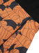 Schwarz & Orange 1950er Halloween Fledermaus ärmelloses Kleid