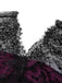 [Vorverkauf] Dunkelviolett 1950er Spitze Patchwork V-Ausschnitt Kleid