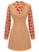 2 Stück orangefarbene Bluse aus den 1960er und Minikleid aus Tweed