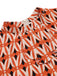 2 Stück orangefarbene Bluse aus den 1960er und Minikleid aus Tweed