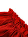 1950er Solid Smocked Taille Off-Shoulder Kleid