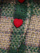 Grün 1950er Revers Schottisches Plaid Kurze Jacke
