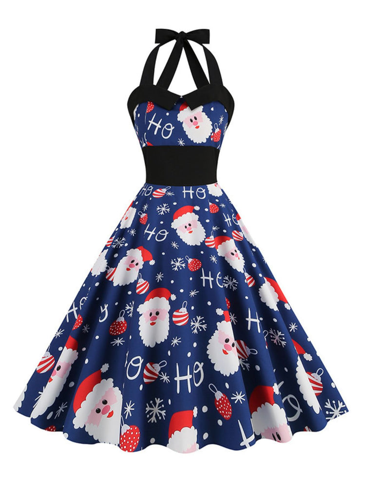 1950er Weihnachten Weihnachtsmann Spitze-Up Halter Kleid