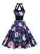 1950er Weihnachten Weihnachtsmann Spitze-Up Halter Kleid