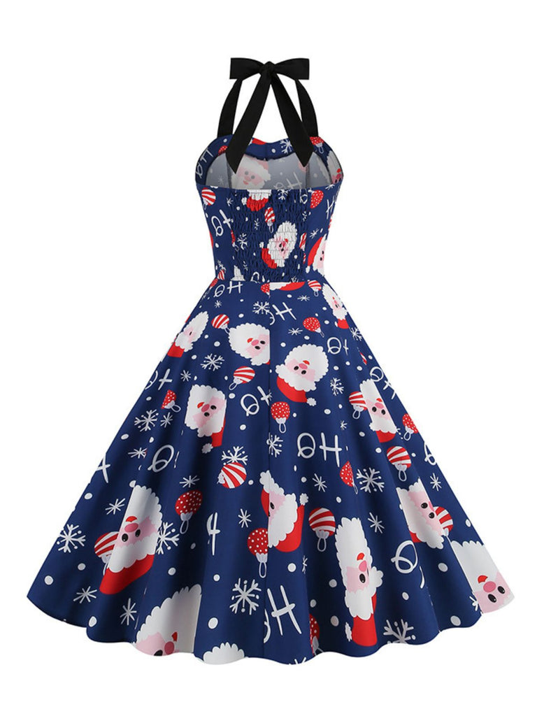 1950er Weihnachten Weihnachtsmann Spitze-Up Halter Kleid