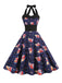 1950er Weihnachten Weihnachtsmann Spitze-Up Halter Kleid