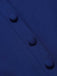 Blau 1950er Plissiertes Rüschen Trägerkleid