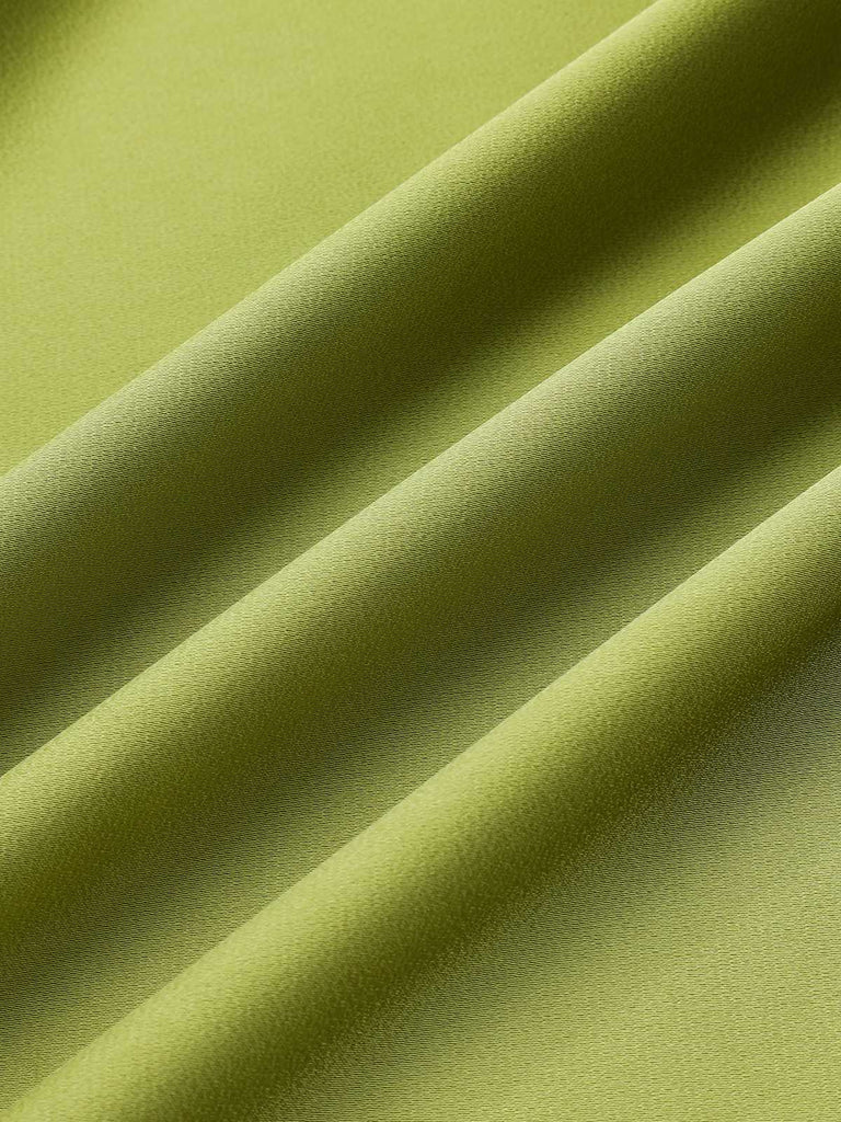 Grün 1960er Spaghetti Träger 3D-Blumenkleid