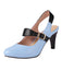 BLAU VINTAGE HOHE ABSATZ SCHUHE