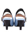 BLAU VINTAGE HOHE ABSATZ SCHUHE