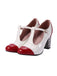 VINTAGE WEISS HOHE ABSATZ SCHUHE