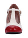 VINTAGE WEISS HOHE ABSATZ SCHUHE