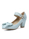 VINTAGE BOW HOHE ABSATZ SCHUHE