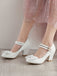 VINTAGE BOW HOHE ABSATZ SCHUHE