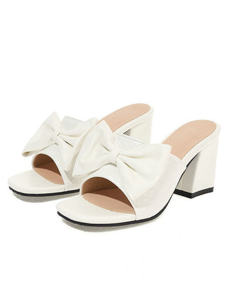 RETRO BOWKNOT HEELS SCHUHE