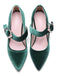 VELVET MARY JANE HIGH HEEL SCHUHE MIT SCHNALLENBLOCK