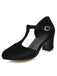 Retro T-Gurt Mary Jane Hoher Absatz Schuhe
