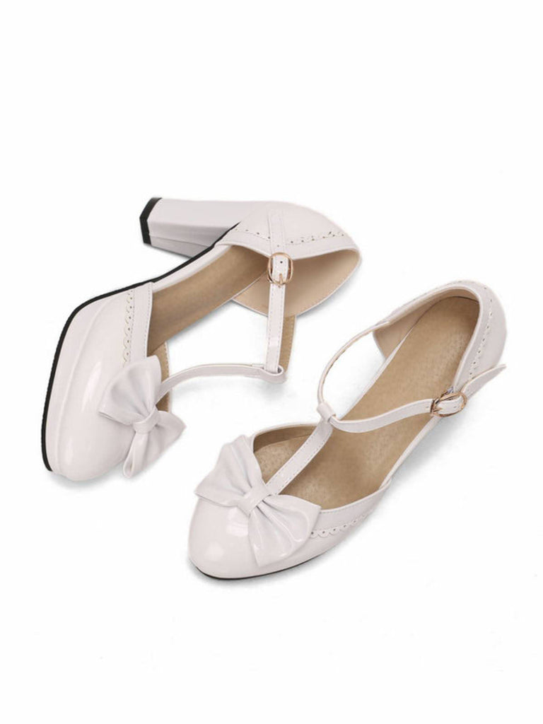 CHUNKY HEELS MARY JANE SCHUHE