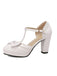 CHUNKY HEELS MARY JANE SCHUHE