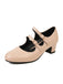 MARY JANE-SCHUHE MIT DOPPELSCHNALLENABSATZ