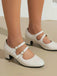 MARY JANE-SCHUHE MIT DOPPELSCHNALLENABSATZ