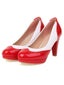 MARY JANE PATCHWORK HIGH HEELS SCHUHE