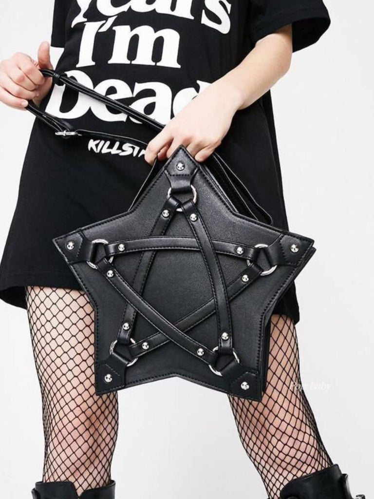 SCHWARZE HALLOWEEN STAR-TASCHE