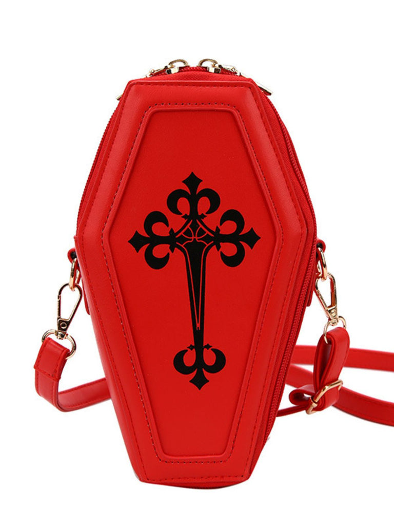 Halloween Latein Kreuzen Sarg Tasche