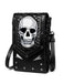 Schwarz Gothic Halloween Bestickt Schädel Tasche