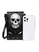 Schwarz Gothic Halloween Bestickt Schädel Tasche