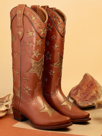 Römischer Stern Quadratwurzel Hoch Stiefel