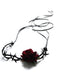 Retro Gothic Rose Flanell Blume Samt Halskette