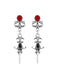 Retro Halloween Silber Ohrringe