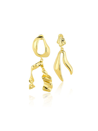 Asymmetrische Geometrische Minimalistische Vintage Ohrringe