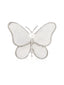 Retro Weißer Schmetterling Perle Kern Brosche