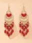 Rot Ethnischer Stil Vintage Baumeln Ohrringe