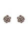 Vintage Blumenmuster Diamant-Ohrring