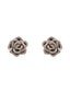 Vintage Blumenmuster Diamant-Ohrring