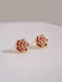 Vintage Blumenmuster Diamant-Ohrring
