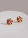 Vintage Blumenmuster Diamant-Ohrring