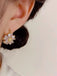 Vintage Diamant Blumenmuster Ohrring