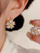 Vintage Diamant Blumenmuster Ohrring