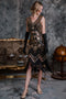 1920ER PERLEN PAILLETTEN FRANSEN VINTAGE KLEID