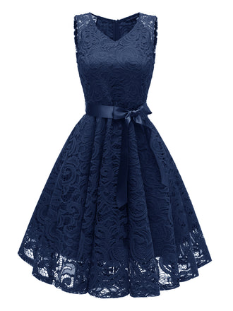 1950ER SPITZE BLUMEN BOGEN  KLEID
