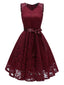 1950ER SPITZE BLUMEN BOGEN  KLEID