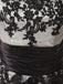 SCHWARZ 1950ER SPITZE HOHE TAILLE KLEID