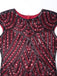 HELLGRAU 1920ER PAILLETTEN FRANSEN FLAPPER KLEID