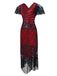 SCHWARZ 1920ER VINTAGE FRANSEN FLAPPER KLEID