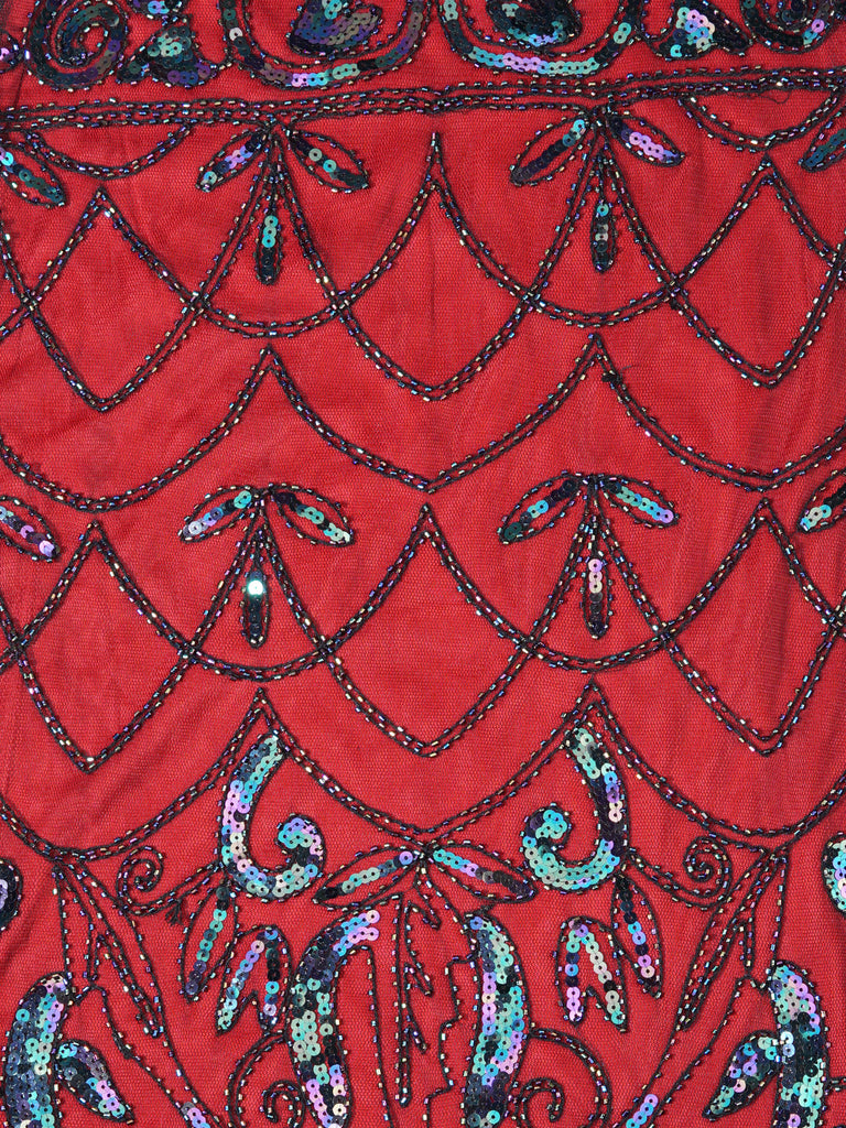 SCHWARZ 1920ER VINTAGE FRANSEN FLAPPER KLEID